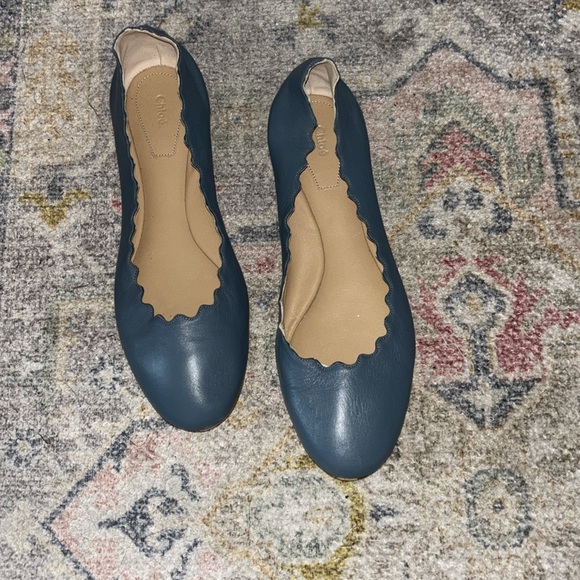 Chloe Lauren Leather Ballet Flats